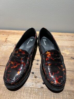Women’s Tortoiseshell Penny Loafers - Black/Brown